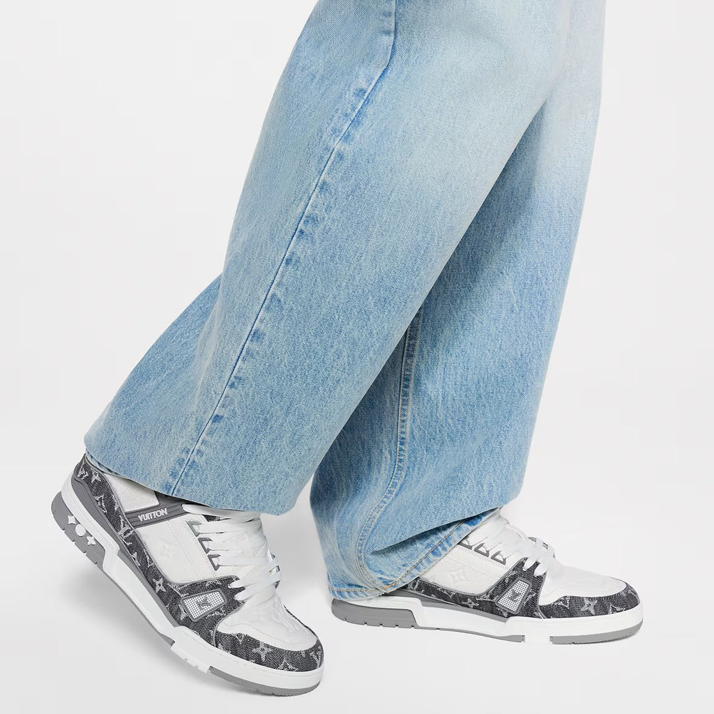 Grey LV Trainer Sneaker