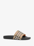 Burberry check slides