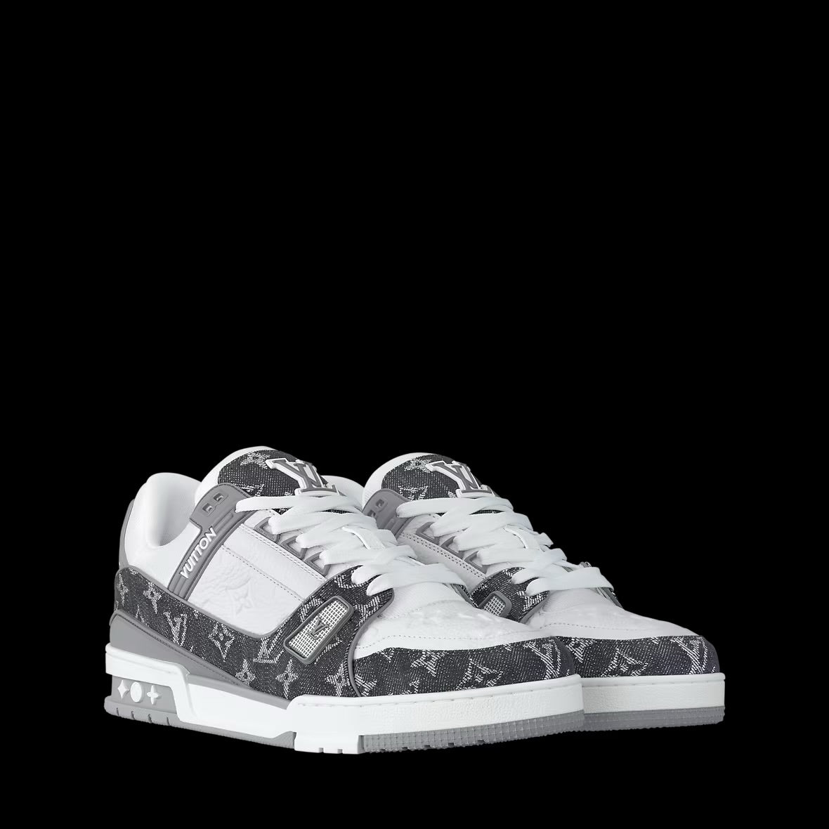 Grey LV Trainer Sneaker
