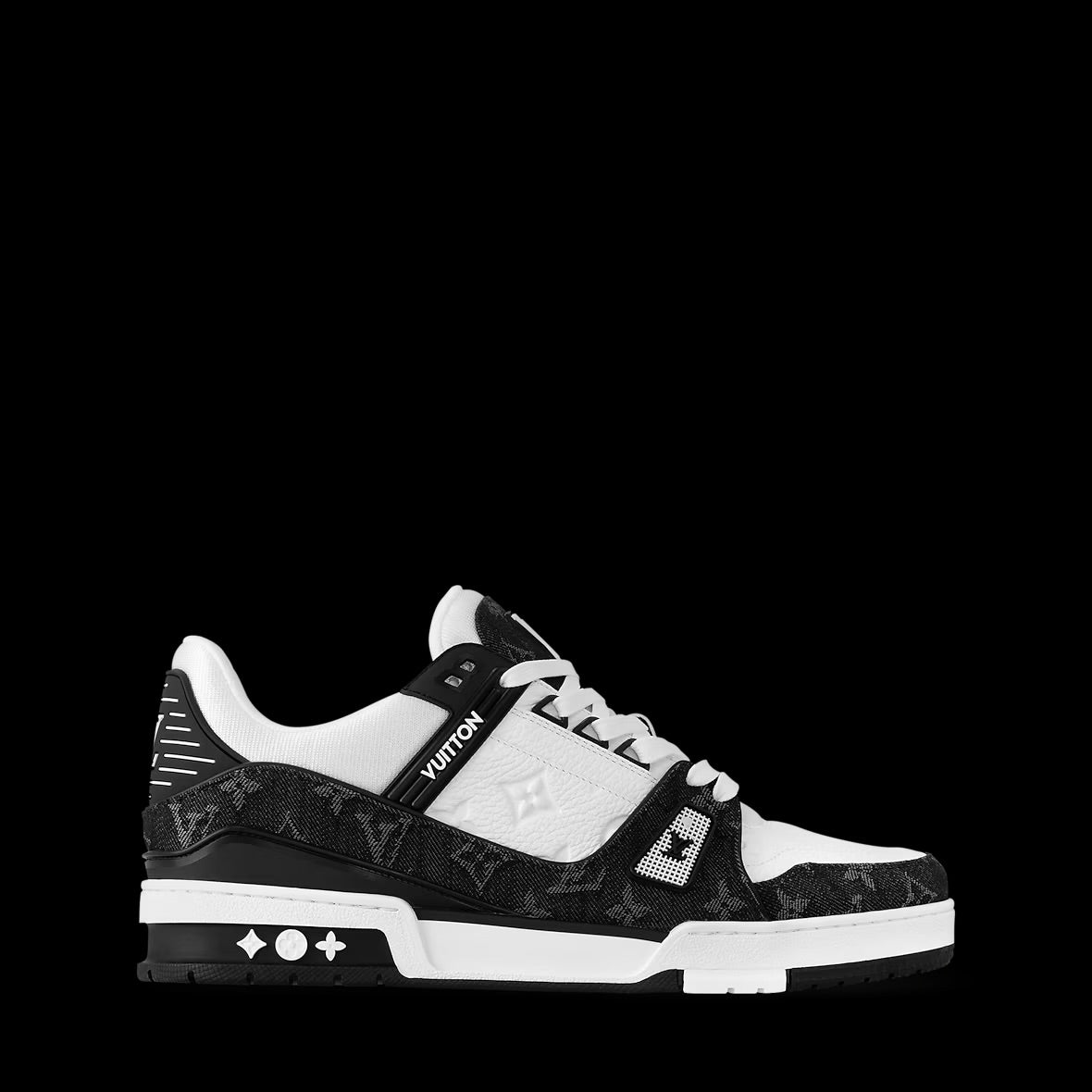 Black LV Trainer Sneaker