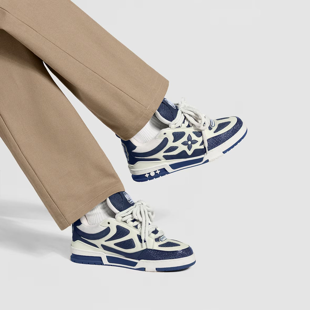Blue/White LV Skate