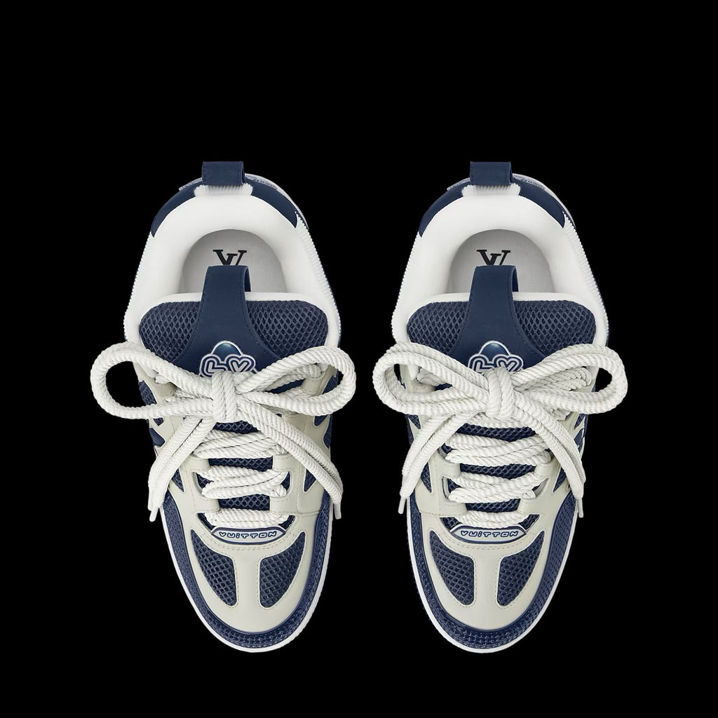 Blue/White LV Skate