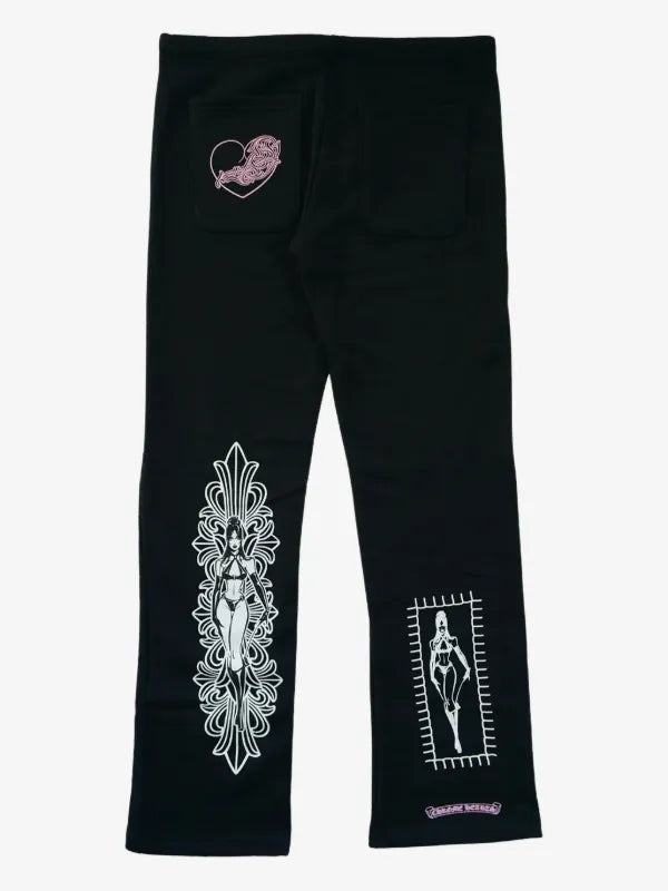 Chrome Hearts Deadly Doll graphic tracksuit pants