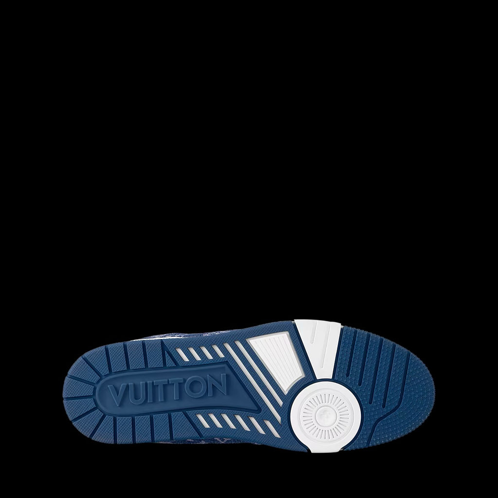 Blue LV Trainer Sneaker