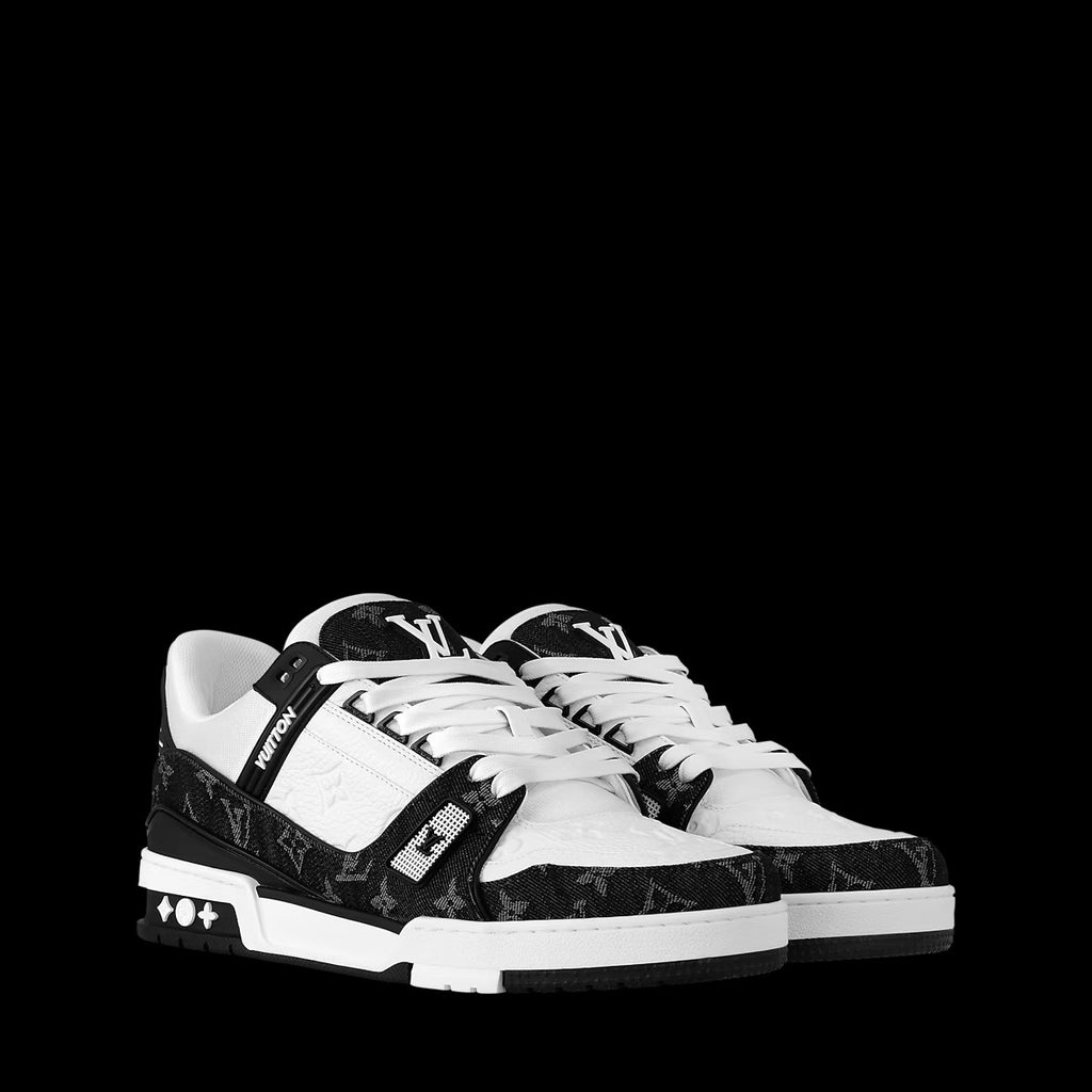 Black LV Trainer Sneaker