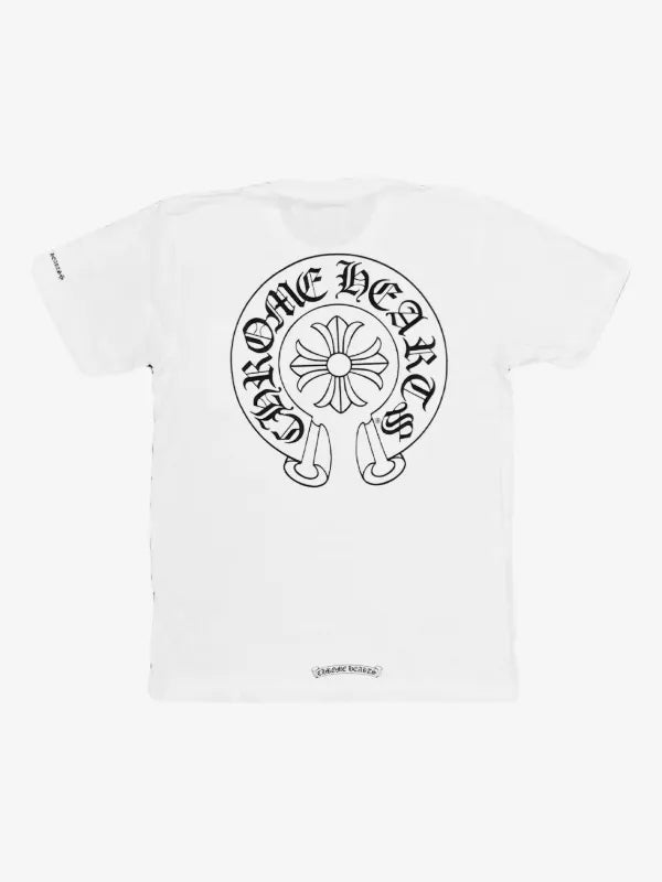 Chrome Hearts White logo-print pocket T-shirt