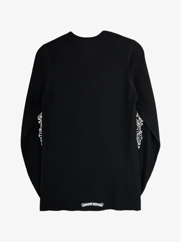 Chrome Hearts horseshoe floral long sleeve T-shirt