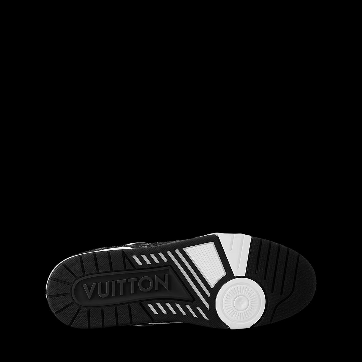 Black LV Trainer Sneaker