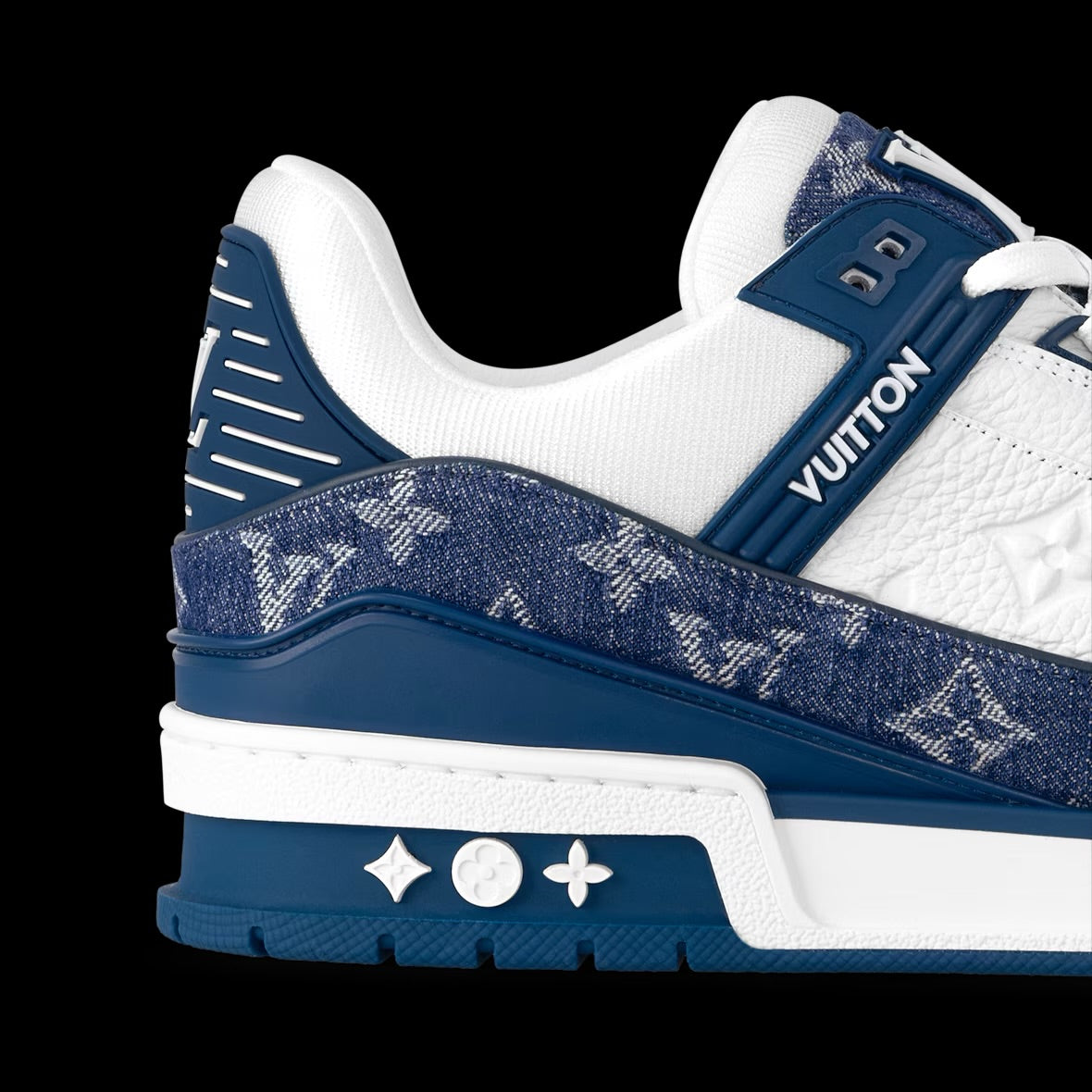 Blue LV Trainer Sneaker