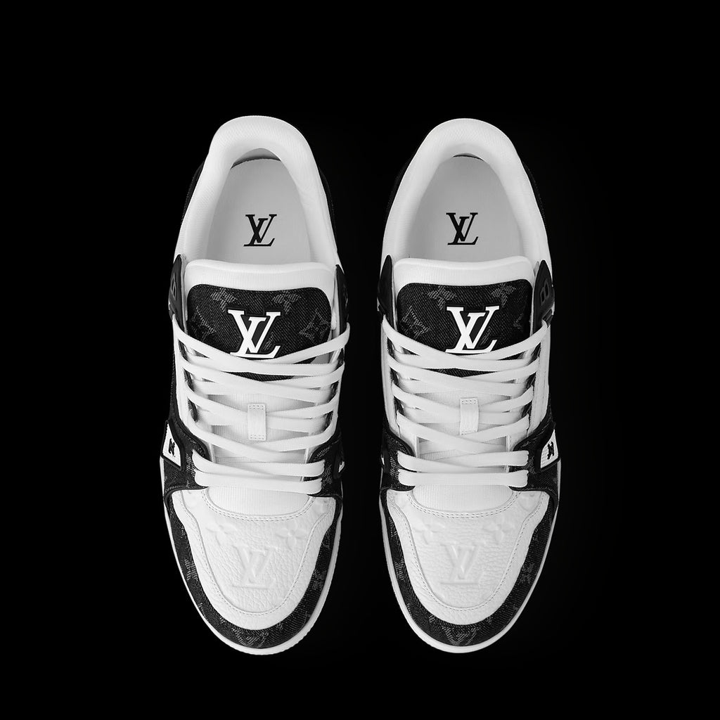 Black LV Trainer Sneaker