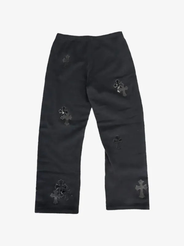Chrome Hearts Cross patched tracksuit pants