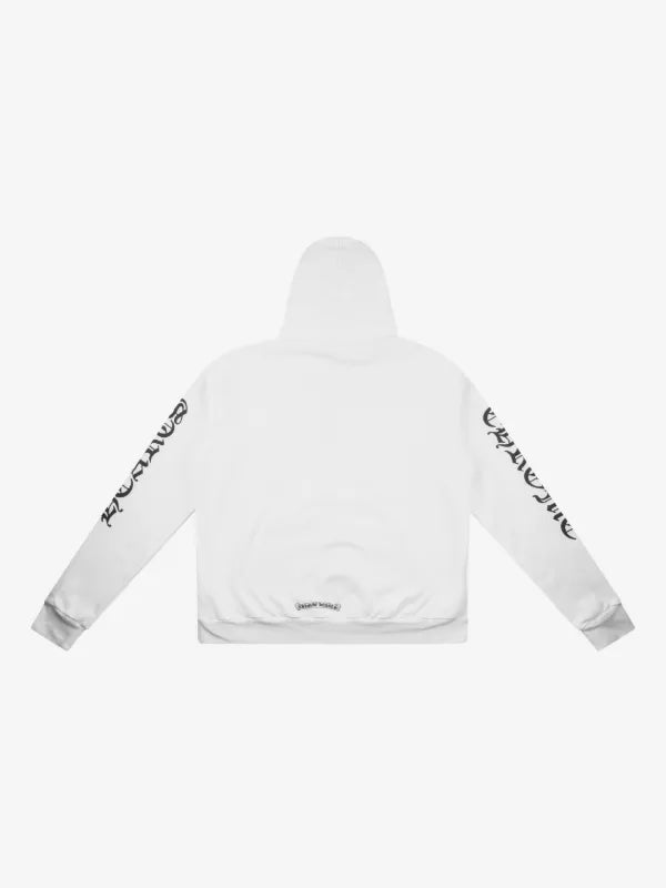 Chrome Hearts White/Black zip-up hoodie