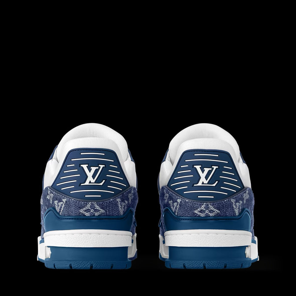 Blue LV Trainer Sneaker