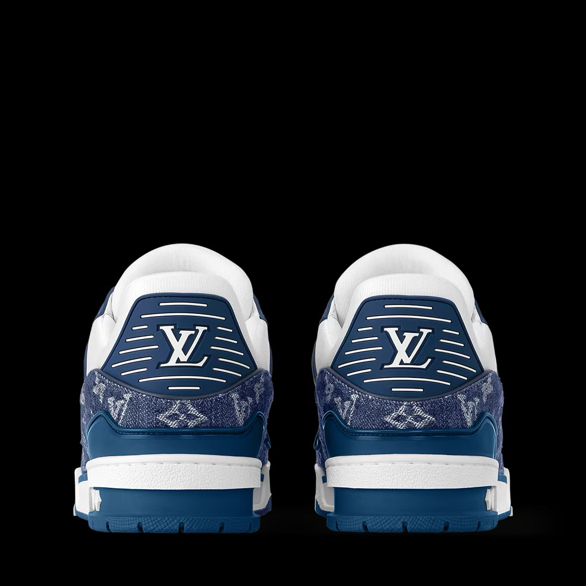 Blue LV Trainer Sneaker