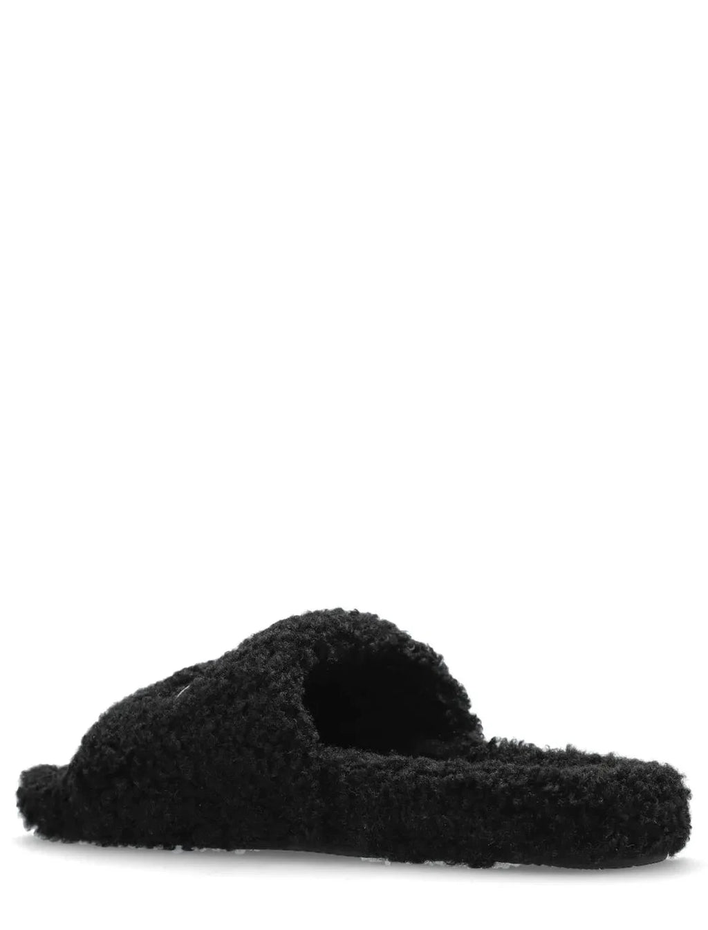 Black Balenciaga slides