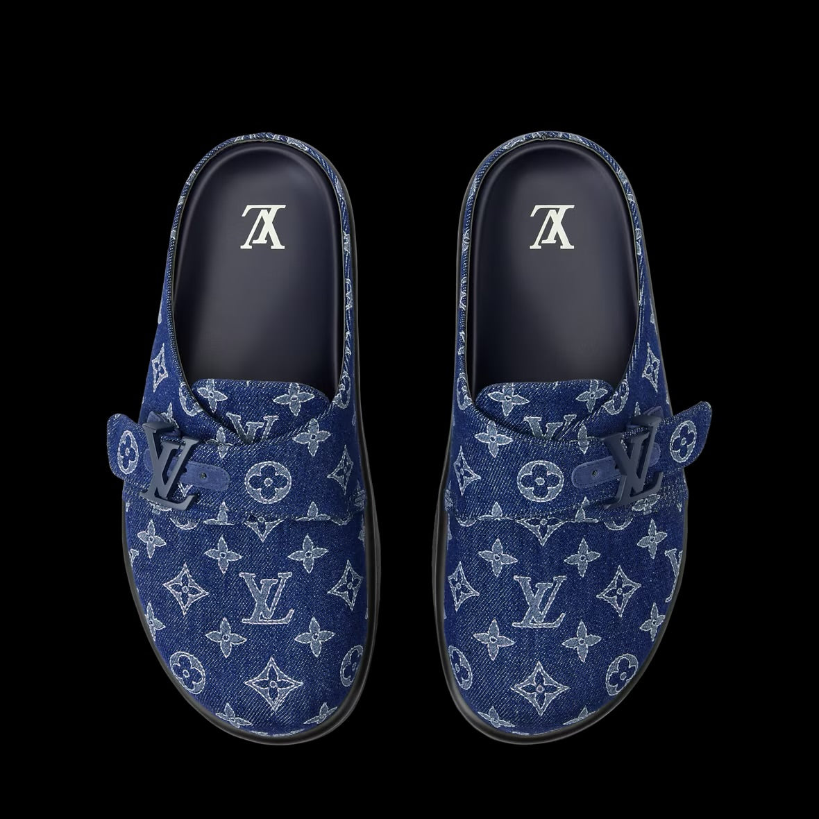 LV Easy Mule Denim Blue